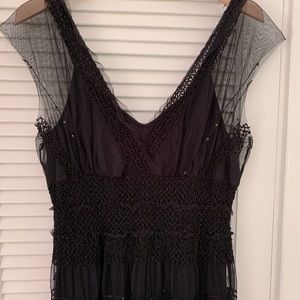 Max Studio black lacy dress